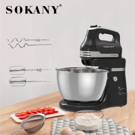 SOKANY9521 Chef's machine, fully automatic silent household and commercial dough kneading machine, fresh milk machine, multi-functional dough mixer SOKANY9521 Chef's machine, fully automatic silent household and commercial dough kneading machine, fresh milk machine, multi-functional dough mixer